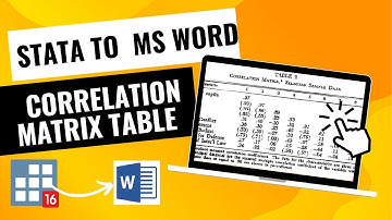 Quality Correlation Matrix Table from STATA to Word | Like a Pro Researcher | asdoc (Urdu & Hindi)
