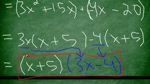 Factoring Part II: Factoring by Grouping