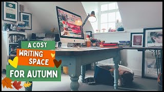 cosy writing desk | how my writing desk makes me organised, motivated, focused & productive. Autumn.