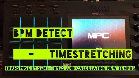 Akai MPC LIVE Tutorial - Timestretching & BPM detect - Lifted Noise