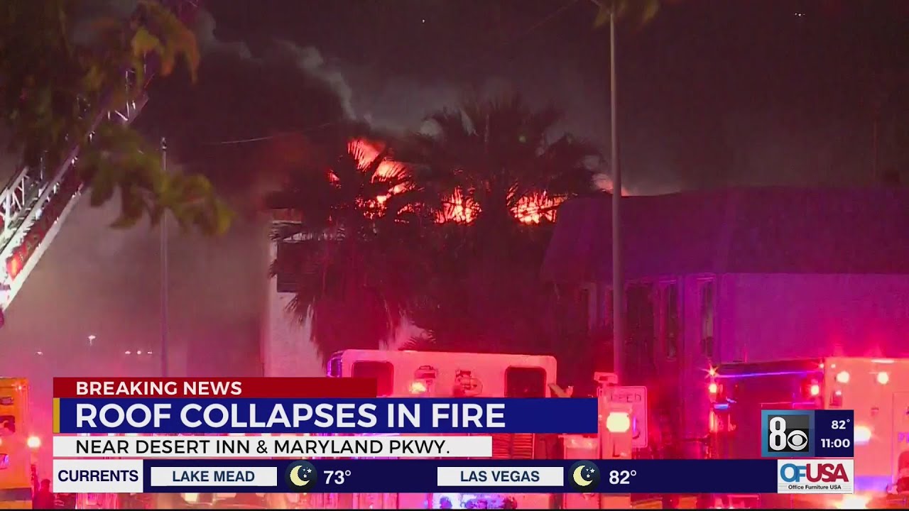 1 hospitalized after building fire in east Las Vegas valley - YouTube