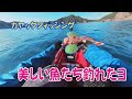 カヤックフィッシング ／ 美しい魚たち釣れたヨ