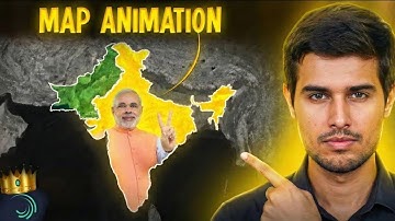 Map animation kaise banaye | 3D editing in Alight Motion Like @dhruvrathee