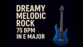 Rock Guitar Backing Track in E Major | Jam Track 75 BPM (Official Audio)