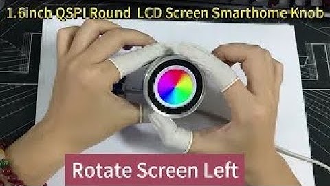 1.6inch QSPI Round TFT LCD Display 400*400 Circular LCD Screen Smart Home UART Knob Module Control