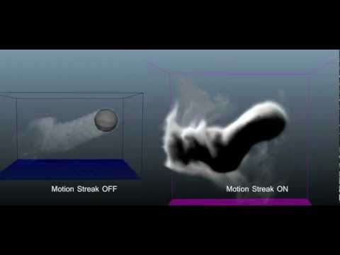 Dealing with motion streak in Maya fluid....