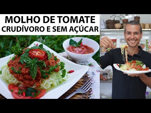 COMO FAZER MOLHO DE TOMATE SEM AÇÚCAR CRUDÍVORO VEGANO