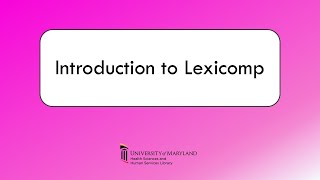 Introduction to Lexicomp screenshot 5