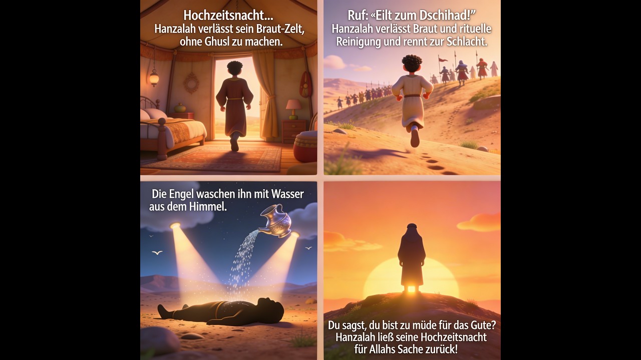 Die Engel haben ihn mit Wasser aus den Wolken gewaschen | Hanzala Bin Abu Amer