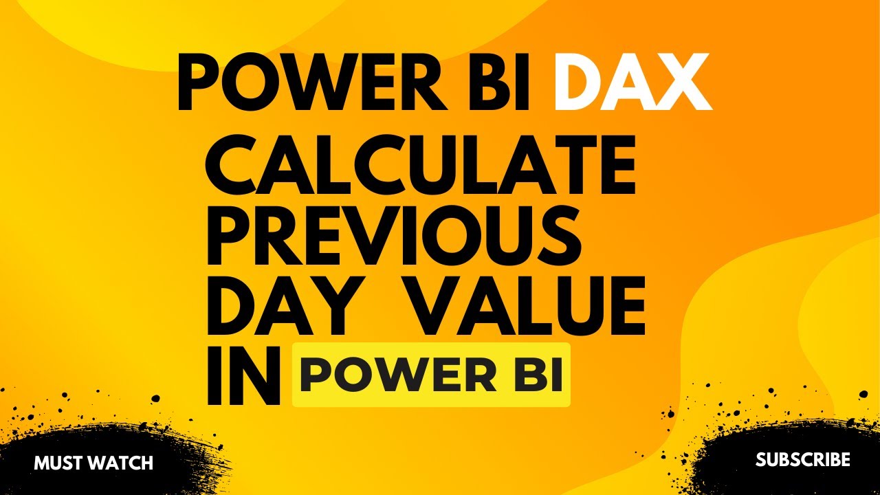 Calculate Previous Day value using Power BI DAX I DATEADD function in ...