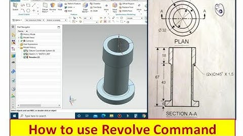 NX 11 | Revolve command Exercise 02 in NX 11 |