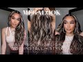 BEAUTIFUL BALAYAGE HIGHLIGHTED WIG | TRANSPARENT Lace Frontal Wig Install + STYLING | MEGALOOK HAIR