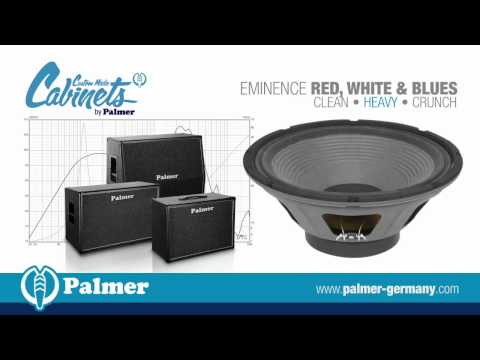 Palmer Custom Made Cabinets with Eminence red white & blues speaker-chassis