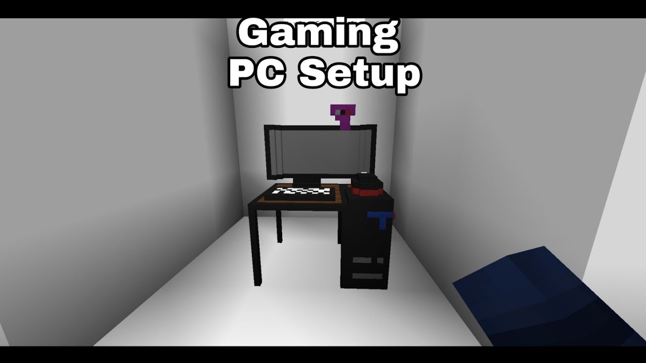Gaming pc setup furniture [Mini Block Craft] YouTube