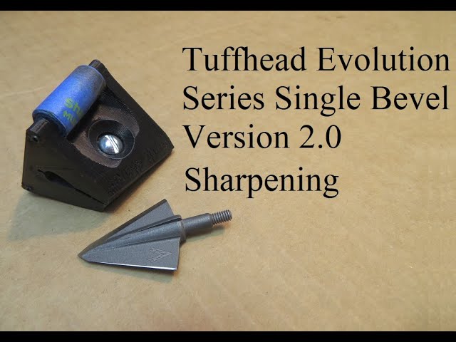 fixed blade broadhead sharpening guide (for single and double