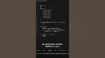 Regex para extraer dígitos en un string #shorts