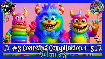 #3 Counting Compilation  | 1-5 | Focused Practice | Magic Mini Monsters | #magicminimonsters