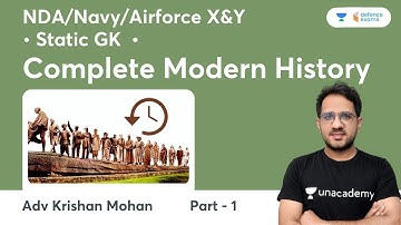 Complete Modern History   Part  1    History   Target NDA Navy Airforce X&Y   Adv Krishan Mohan