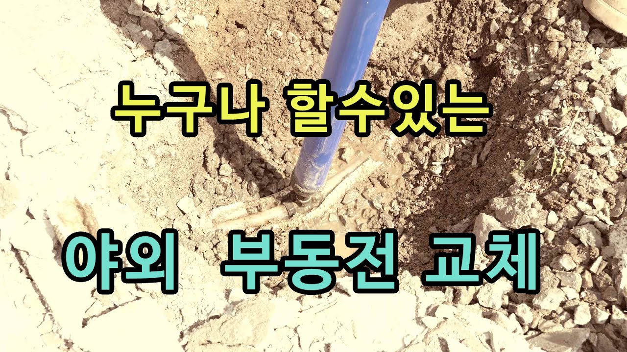 누구나 할수있는 야외 부동전 교체하기