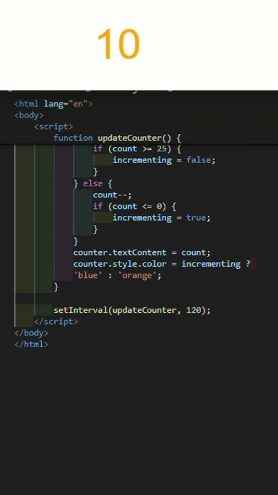 number counting || HTML || CSS || JavaScript - YouTube
