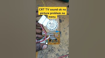 CRT TV all parts ok no picture problem sound ok | CRT TV sound ok no picture problem #short #crt