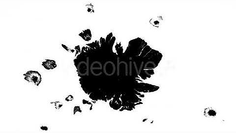 Ink Drops on Wet Paper 08 | Motion Graphics - Envato elements