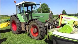 FENDT Favorit 612 LSA, 1e einsatz mit Mähkombination (SOUND)!!!