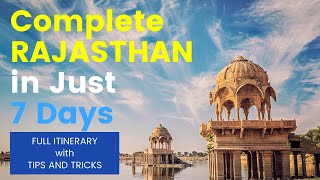 Rajasthan Tour in JUST 7 Days || Full Rajasthan Itinerary of 7 Days by TravelMock 2022 screenshot 1