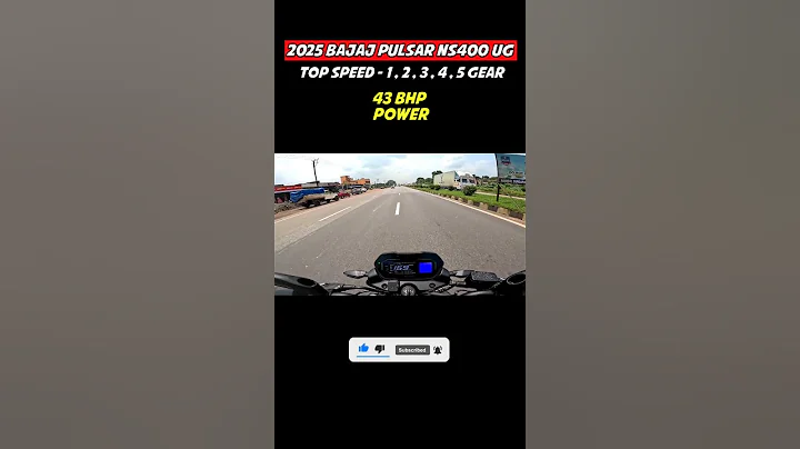 2025 Bajaj Pulsar NS400 Top Speed|| 43bhp & Quickshifter🔥#ns400 #shortsfeed