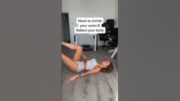 Hack to shrink your waist & flatten your belly pooch | Deep Core exercises