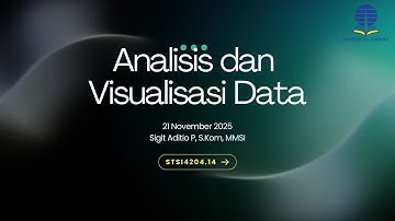 Tuweb 2 Analisis dan Visualisasi Data