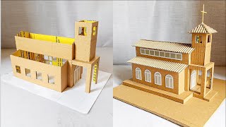 How To Make Simple Minichurch Using Cardboard (with measurements)