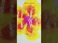 hibiscus flower .🌼 #flowerpainting #shortvideo #shortsfeed #shortsviral #artwork