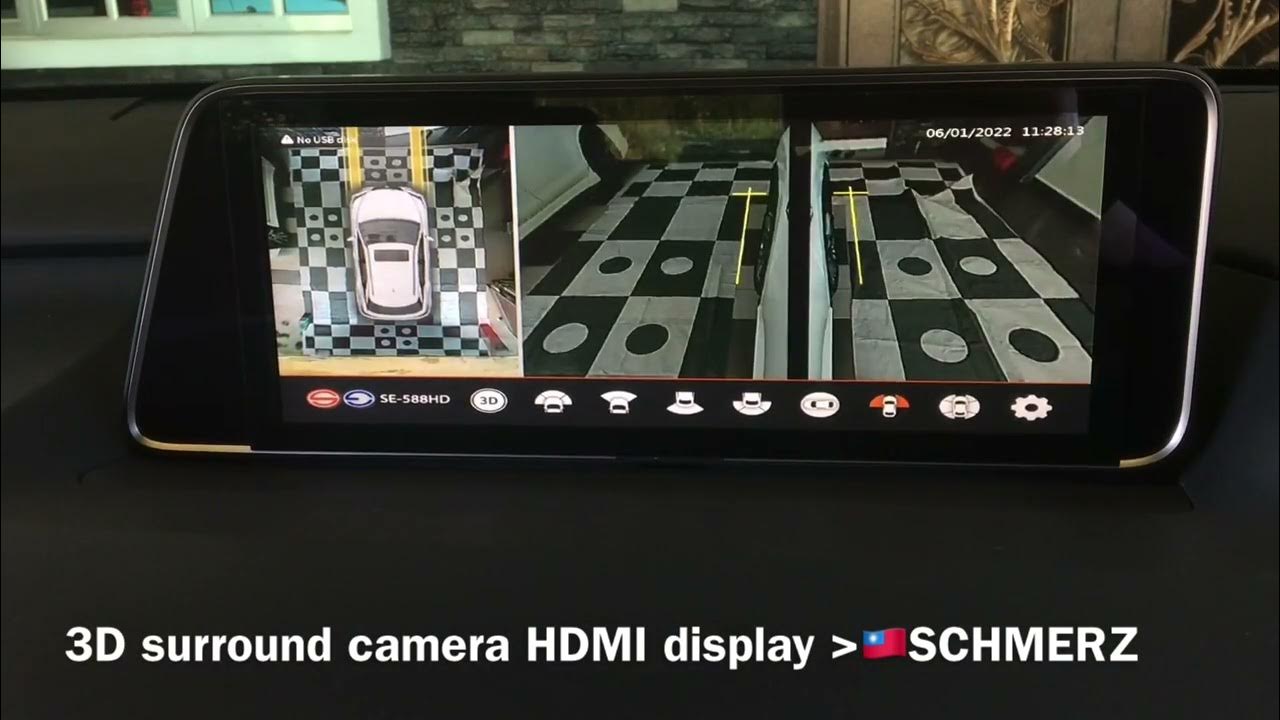Lexus RX 300 3D surround camera HDMI display - YouTube