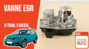 Où se trouve la vanne EGR sur Nissan X-trail ?