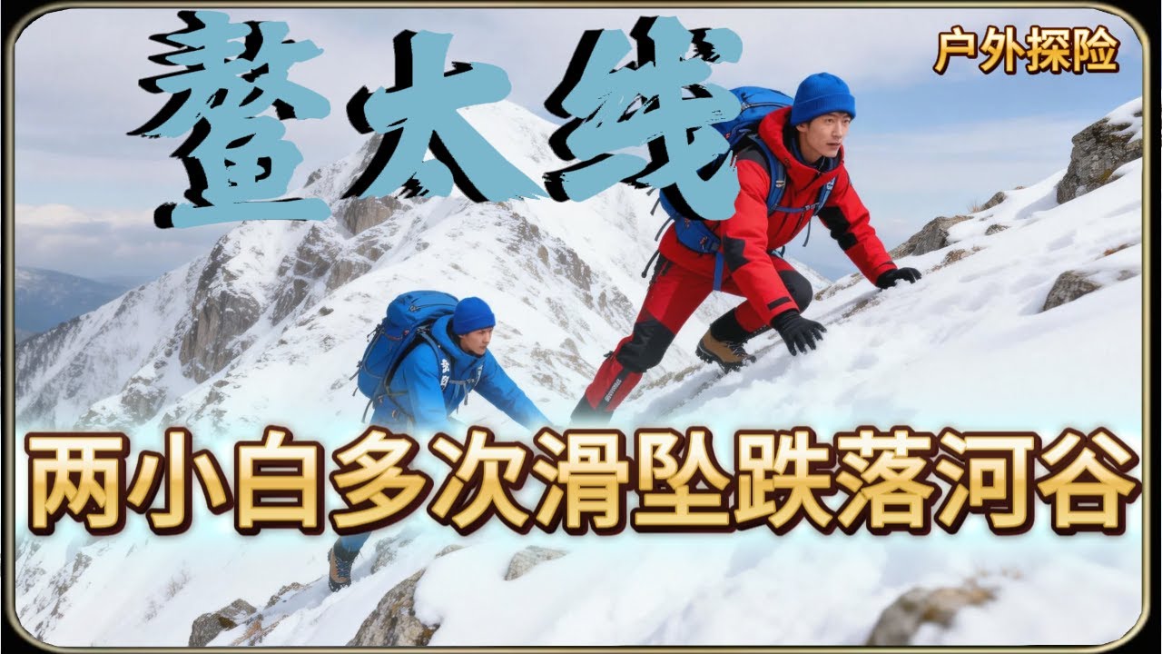 【优化版】两男子不听劝，来都来了害苦自己，半途下撤遭遇滑坠、跌落河谷