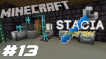 Minecraft Stacia Expert Ep.13 Latex Processing & Laser Ore Drill