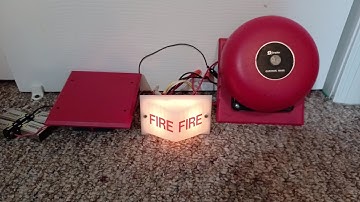 Rare Simplex 2904-9003 Dual Bulb Light With Simplex 2901-9361 Single Stroke Bell and MDL Sync Module