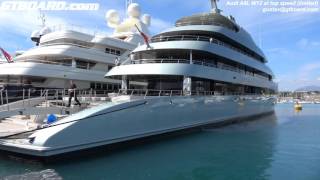 [4k] Swede Lukas Lundin's gorgeous yacht Savannah docked in YCA, world's largest hybrid yacht in 4k