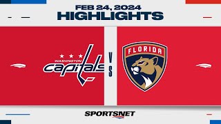 NHL Highlights | Capitals vs. Panthers - February 24, 2024