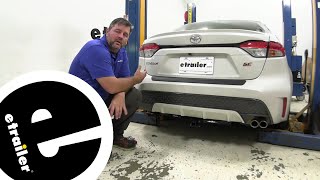 etrailer | DrawTite Sportframe Trailer Hitch Installation  2020 Toyota Corolla