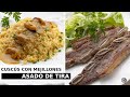 Cous cous con mejillones  asado de tira a la plancha  con karlos arguiano