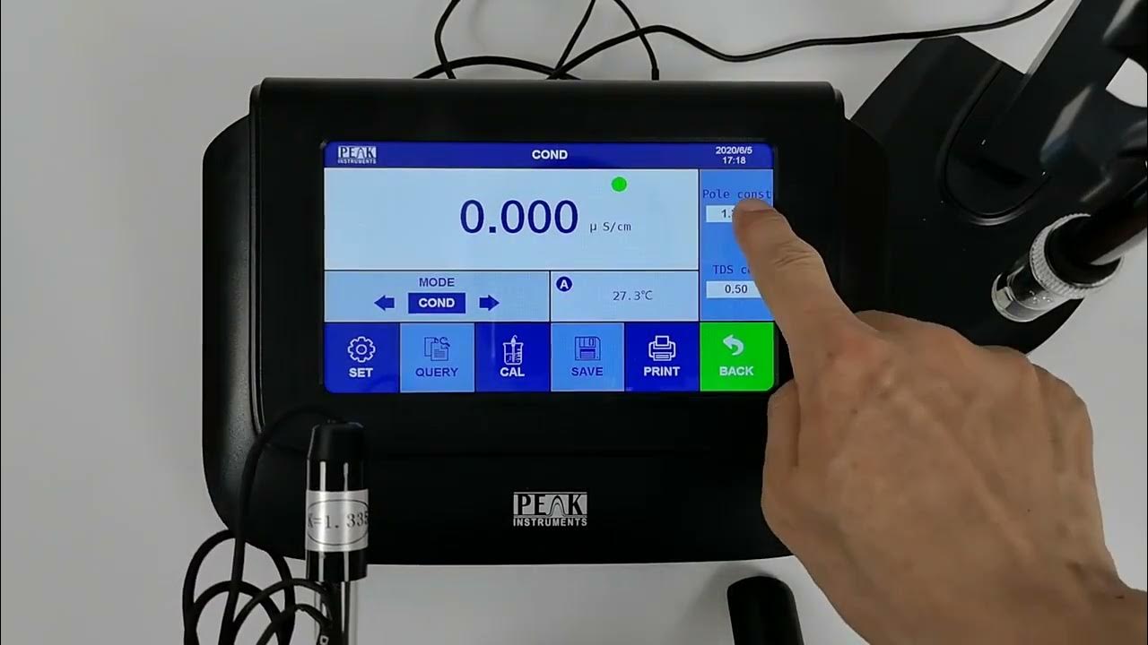 How to do calibration of conductivity meter and DO meter? YouTube