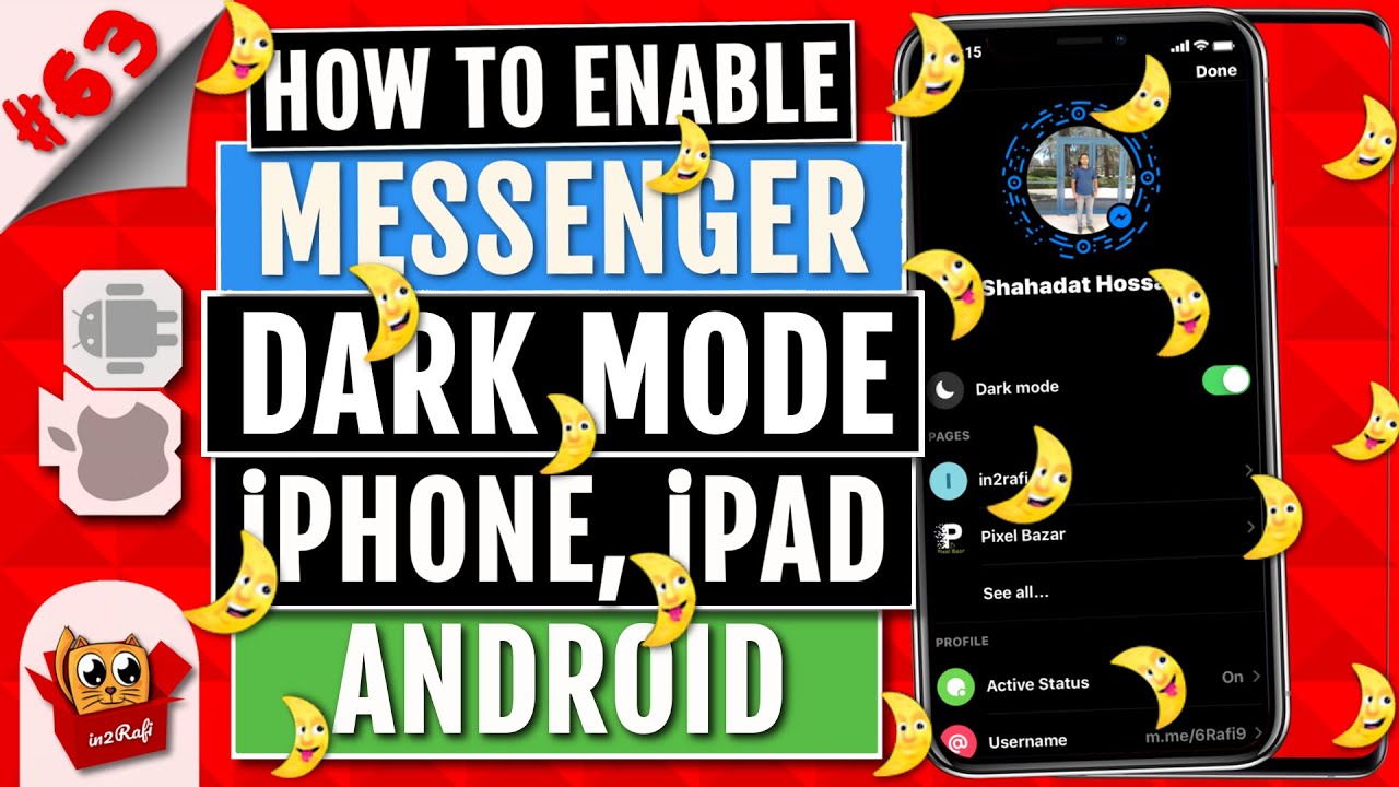 How to Turn on Facebook Messenger DARK MODE | Messenger DARK MODE on iOS, iPhone, iPad & Android