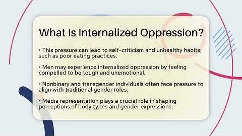 What Is Internalized Oppression? - Gender Equality Network