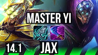 MASTER YI vs JAX (JNG) | Rank 1 Yi, 1700+ games, 14/5/12 | KR Challenger | 14.1
