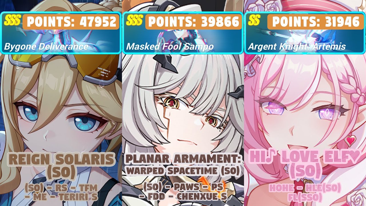 Honkai Impact 3rd:Ex-Memorial Arena |Ver 8.6 W3 |SSS Deliverance, Sampo, SS AKA | (S0) RS, PAWS, HLE
