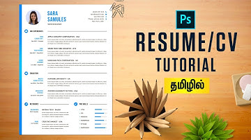 How to Create a CV/RESUME Template in Photoshop | In-Depth Tamil Tutorial | PT52