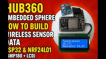 How to Build a Wireless Sensor Data System | ESP32 + NRF24L01 + BMP180 + LCD | Embedded Sphere