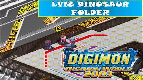 Digimon World 2003 Card Battle - LV18 Dinosaur Folder